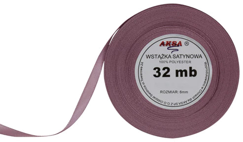 Satinband schmutzig rosa 6mm