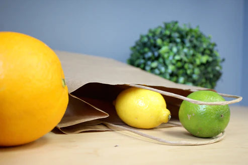 Papiertüte mit gedrehtem Griff 24x10x36cm Braun