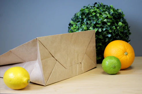 Papiertüte mit gedrehtem Griff 24x10x36cm Braun