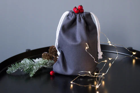 Baumwollsack Grau 150x200 mm