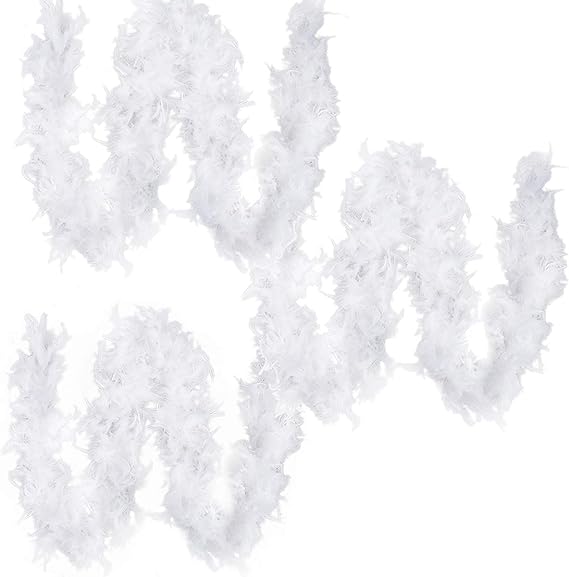 Engelsfederkette WEISS 1,8m