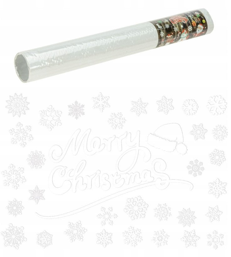 Weihnachts-Fensteraufkleber weiß 35×50cm