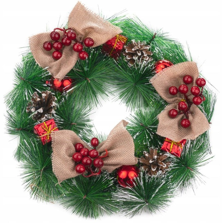 Weihnachtskranz für Türen, 30 cm