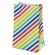 Weihnachtspapiertüte 16x8x27cm REGENBOGENSTREIFEN 5St