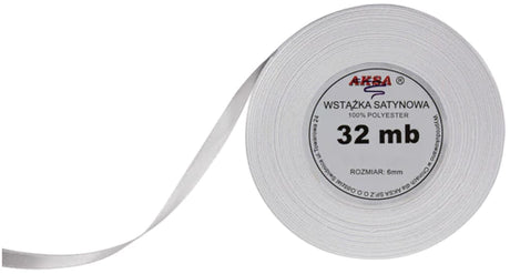weißes Satinband 6mm
