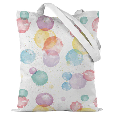Baumwolltasche bunte blasen 35x45cm