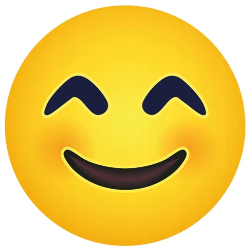 BLUSHING EMOTICON Aufkleber, dekorativ, 10 Stk.