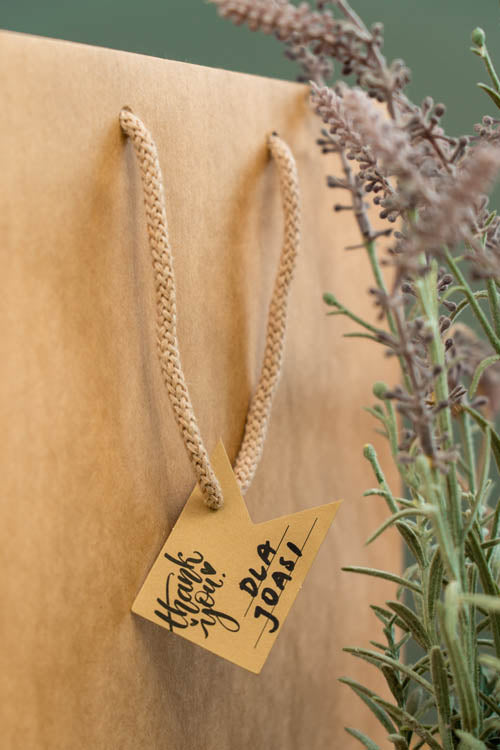 Tischkarten und Geschenkanhänger DANKE 10 St.