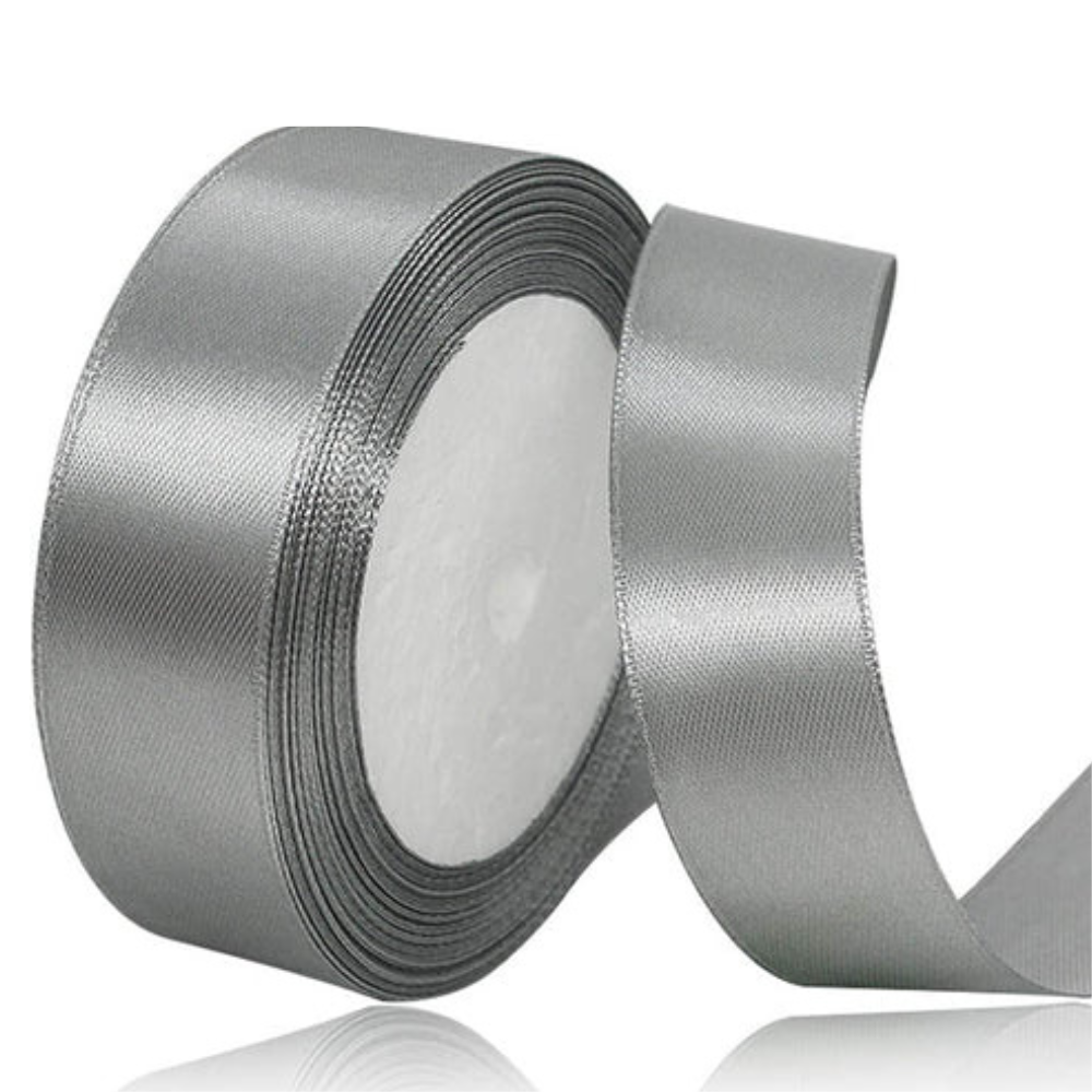 graues Satinband 6mm