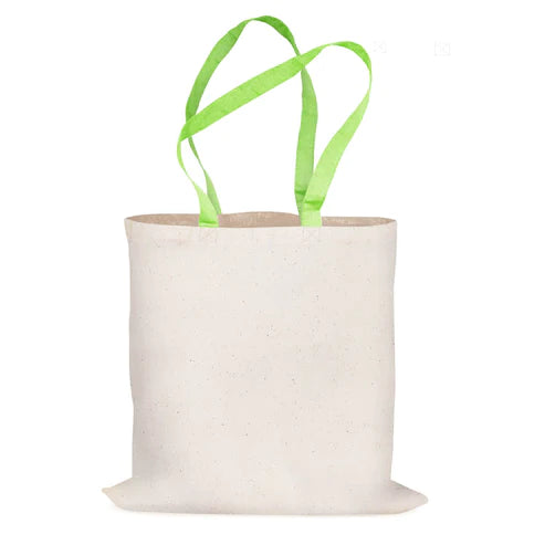 Baumwolltasche mit Griff hellgrün Griff 38x42cm 145g/m2