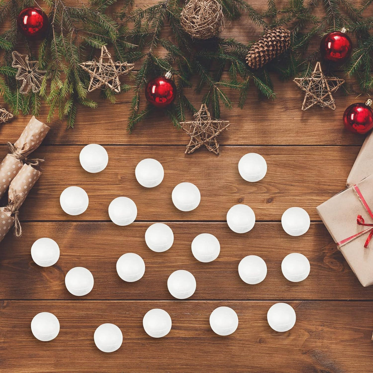 Styropor-Weihnachtskugel-Dekorationsset