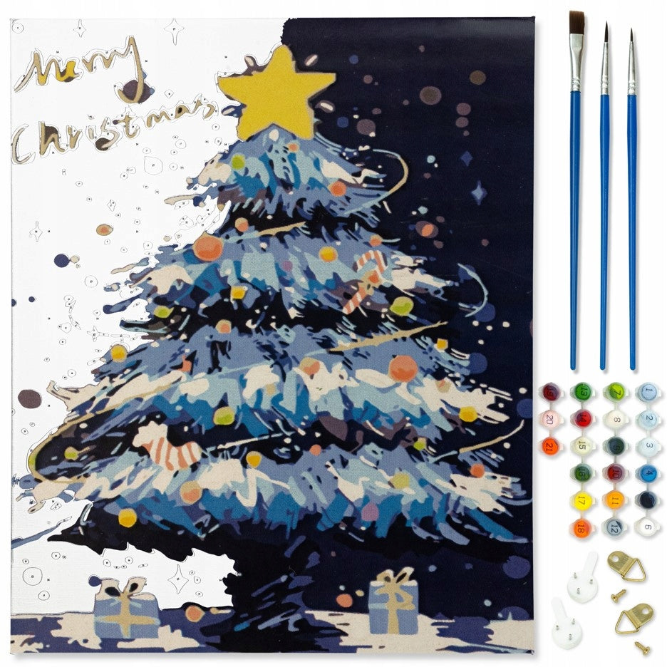 Malen nach Zahlen Weihnachtsbaum 40x50 cm