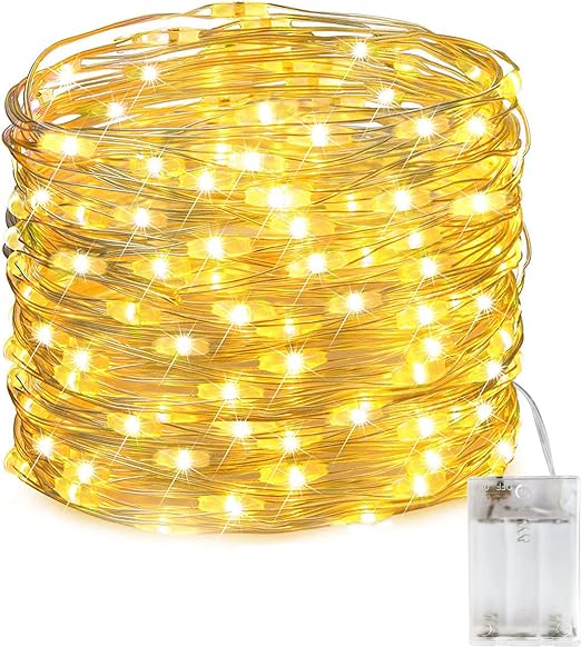 Weihnachtsbeleuchtung LED Warmweiß 10m