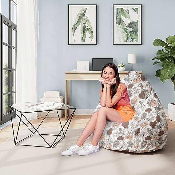 Bean Bag Sitzsack IHR IMPRESSUM , 80 x 80 x 120 cm, Sitzkissen, mit Tragegriff Boden, Sitzsack Bubibag mit Füllung