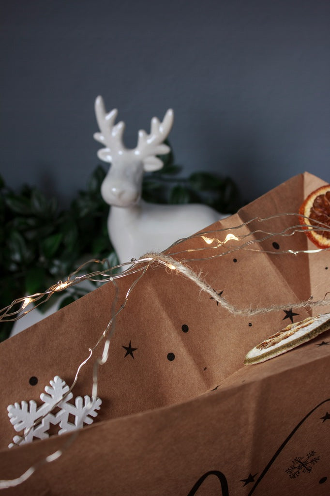 Weihnachts-Papiertüte 26x14x32 FROHE WEIHNACHTEN