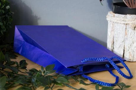 Papiertüte ECO Prestige 170x70x250mm Marineblau