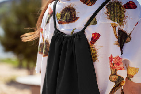 Baumwoll-Rucksack Schwarz 340x400mm