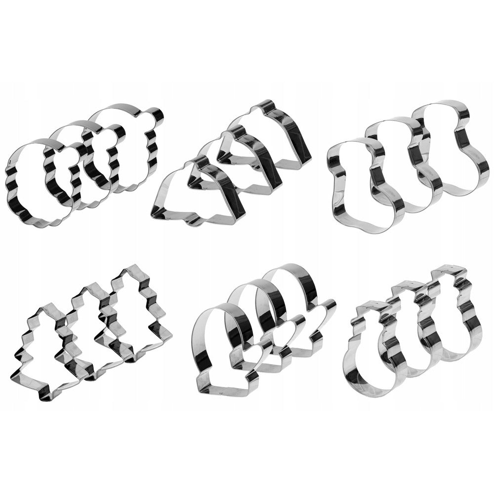 Plätzchen- und Lebkuchenausstecher Weihnachtsausstecher 18 Stk.