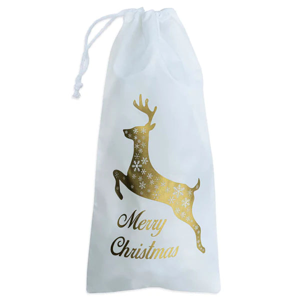 Weihnachtsbeutel aus Polyester 17x36cm MERRY CHRISTMAS