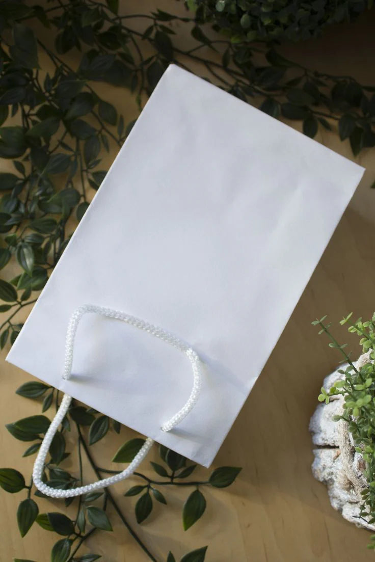 Papiertüte ECO Prestige 240x90x320mm Weiß