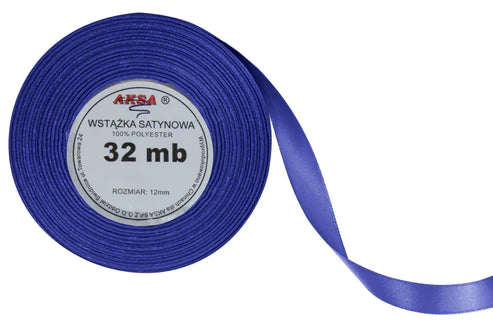 marineblaues Satinband 12mm