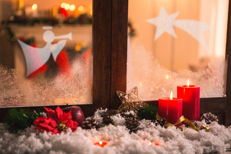 Weihnachts-Kunstschnee-Schablonen-Set 10-tlg.