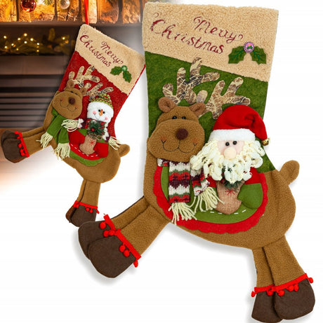 Weihnachtssocken zum Verschenken, 2er-Set.