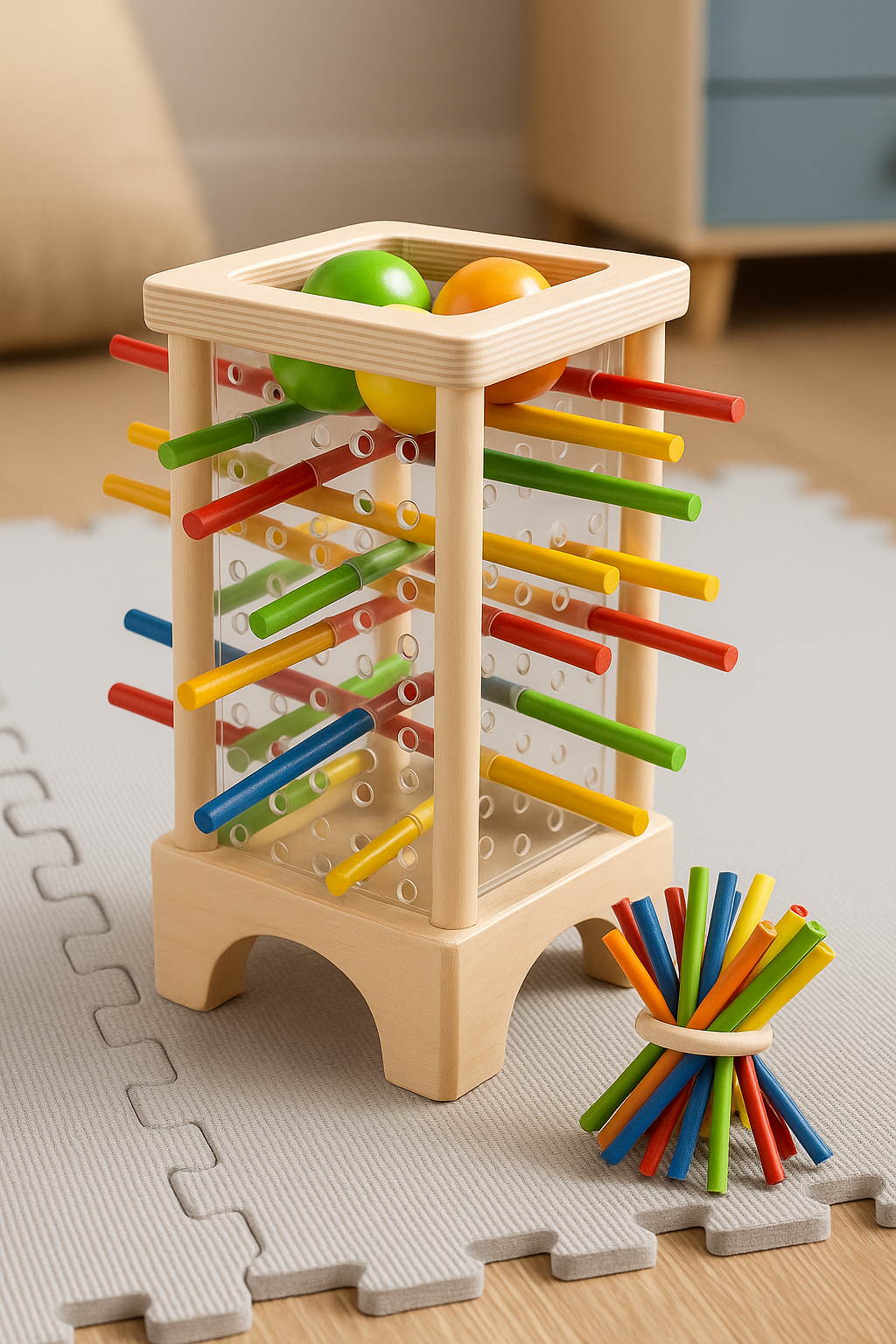 Lernspiel aus Holz 3+