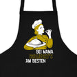 Kochschürze Schwarz BEI MAMA SCHMECKT'S AM BESTEN