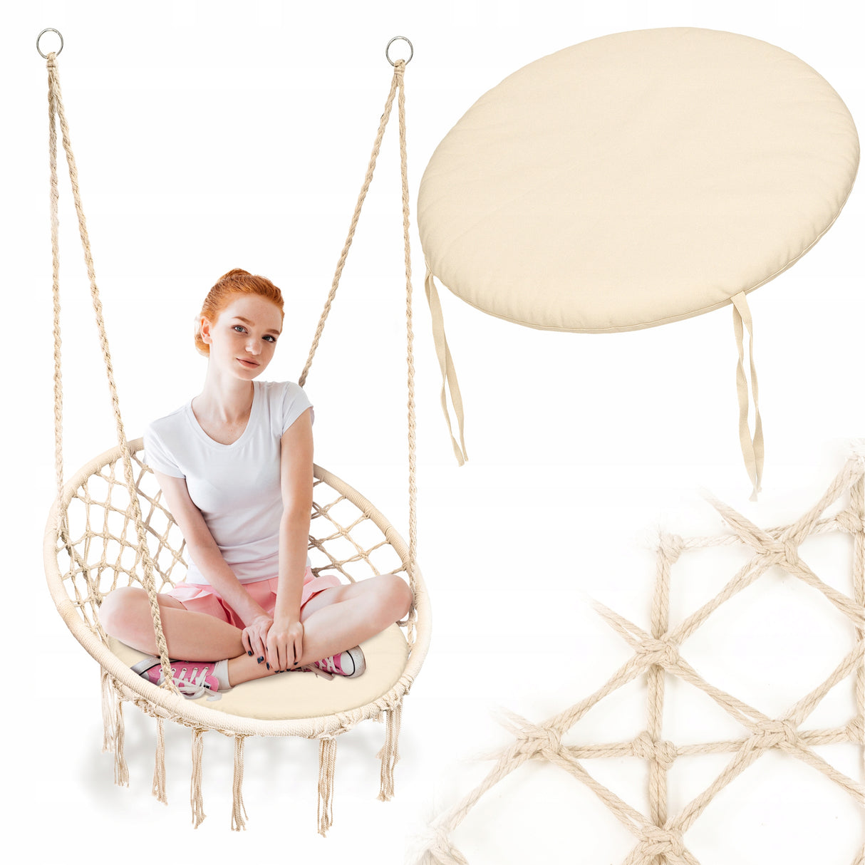 BOHO STORCHENNEST + BAUMWOLLKISSEN