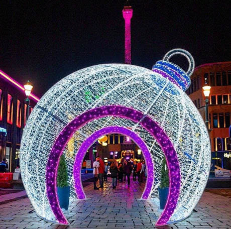 Weihnachtskugel 4,8x4m Urbane Straßendekoration