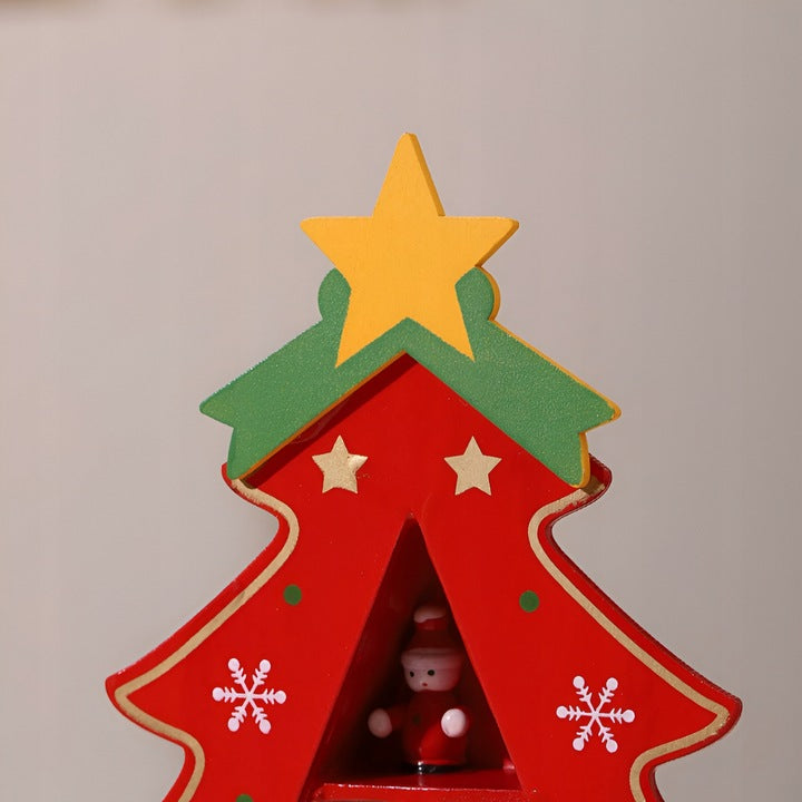 Dekorativer Weihnachtsbaum aus Holz, 29 cm