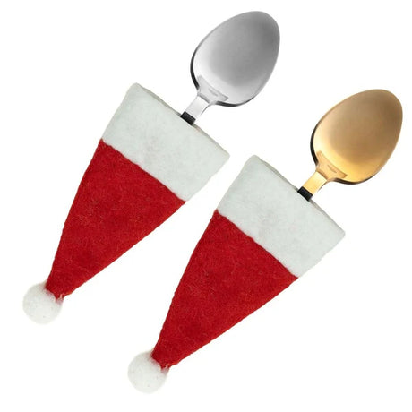 Weihnachtsmann-Mützen Dekorative Abdeckungen MINI 10St.