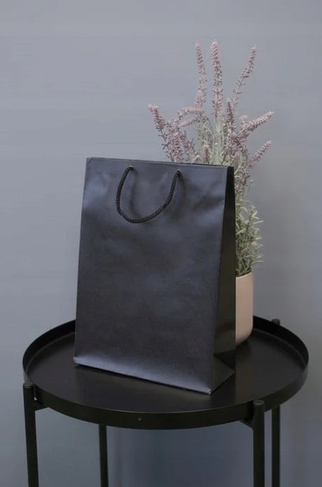 Papiertüte ECO Prestige 300x100x400mm Schwarz