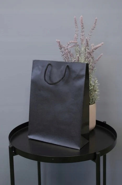 Papiertüte ECO Prestige 300x100x400mm Schwarz