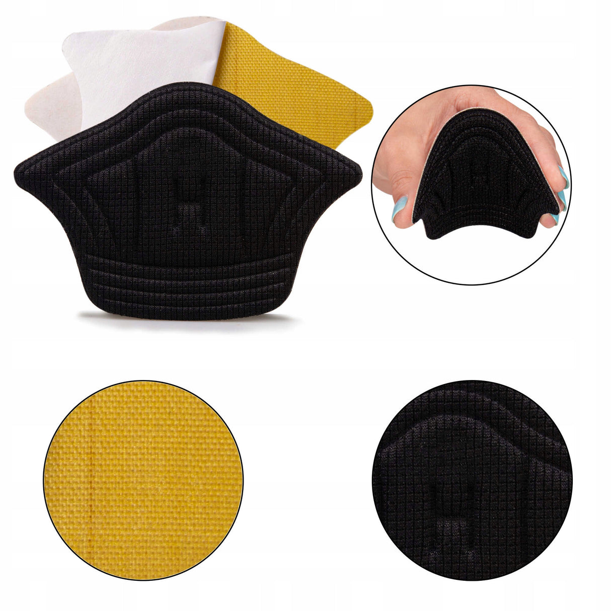 Fersenkissen Schwarz