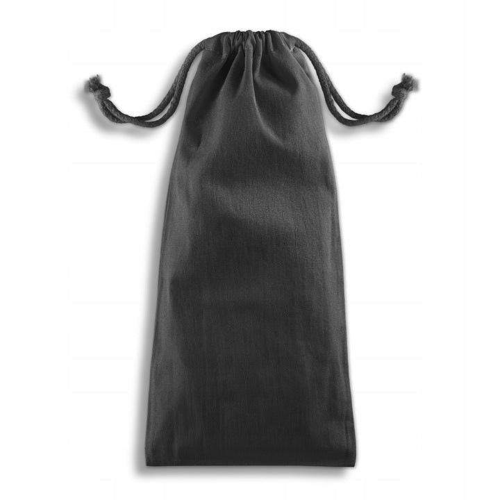 Baumwollsack Schwarz 170x350 mm 220g