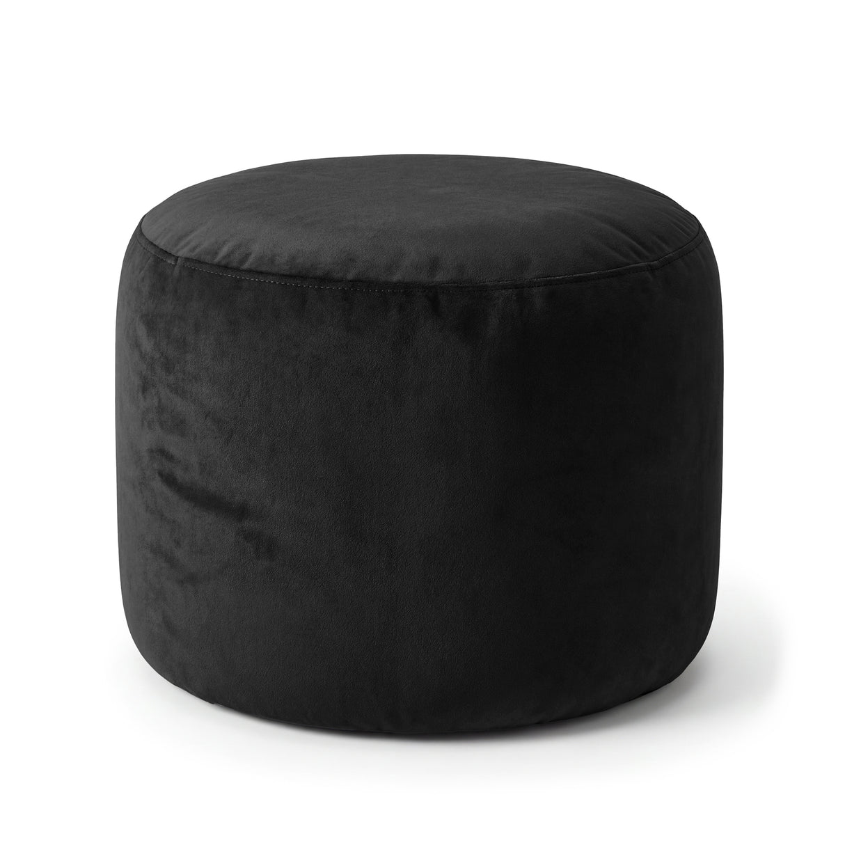 Sitzhocker Rund Fußhocker VELVET Verschiedene Farben Schwarz
