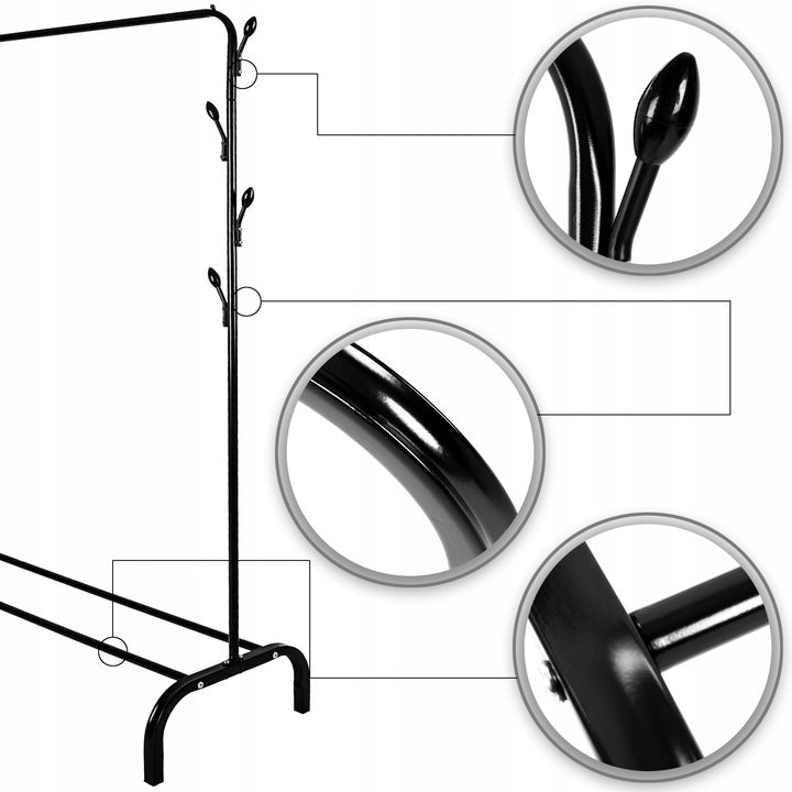 Black Metall -Kleiderregal