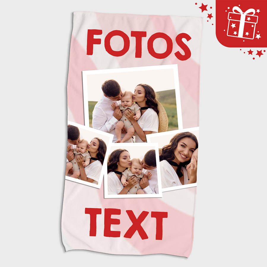 Schnelltrocknendes Strandtuch 150×80 cm – Personalisiertes Geschenk