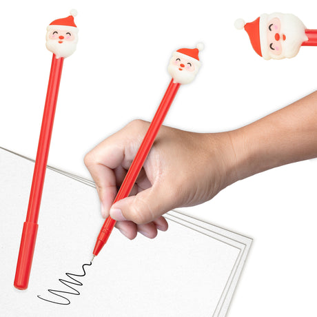 Weihnachtsmannkopf-Stift