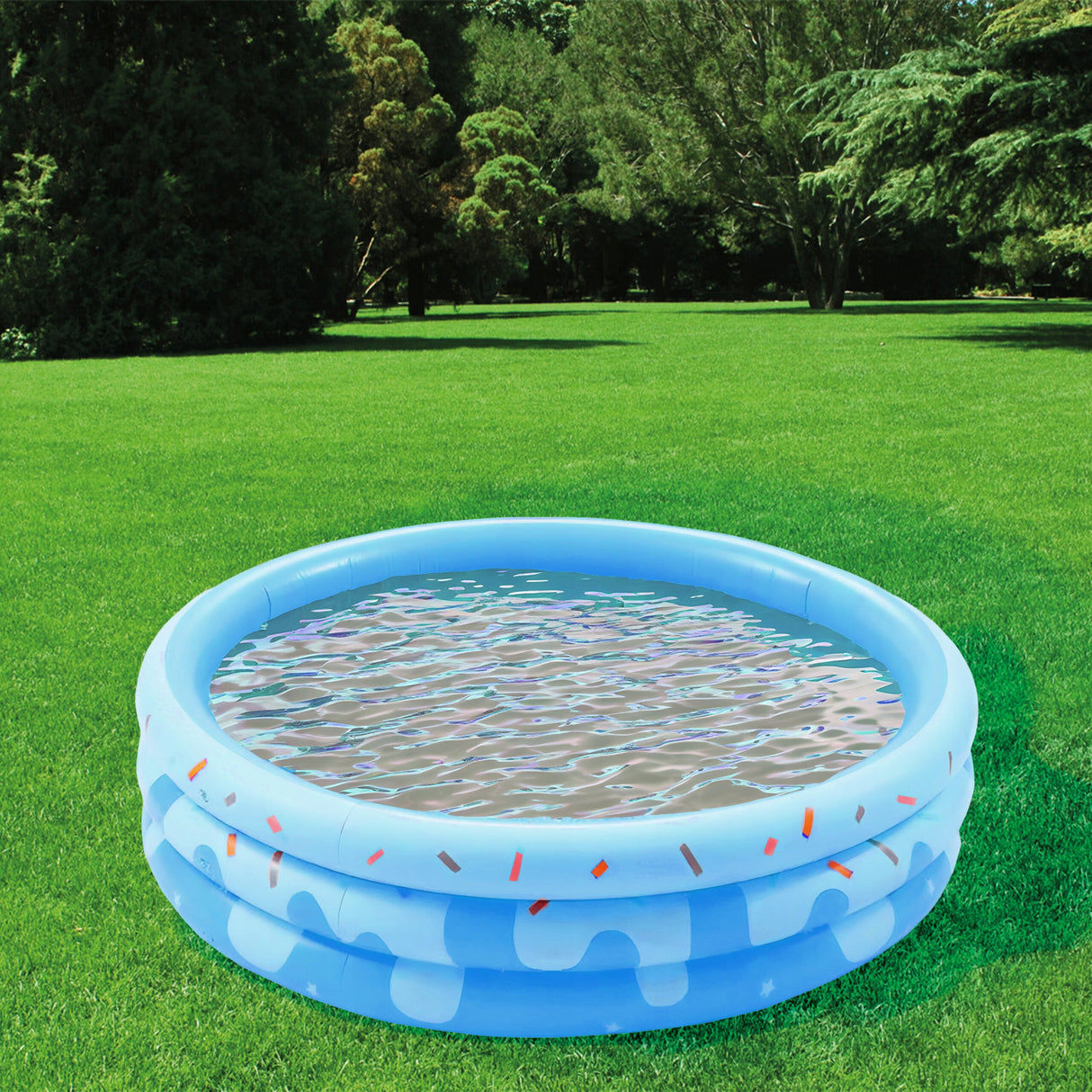 Kinder-Gartenpool Weichem Boden Blau