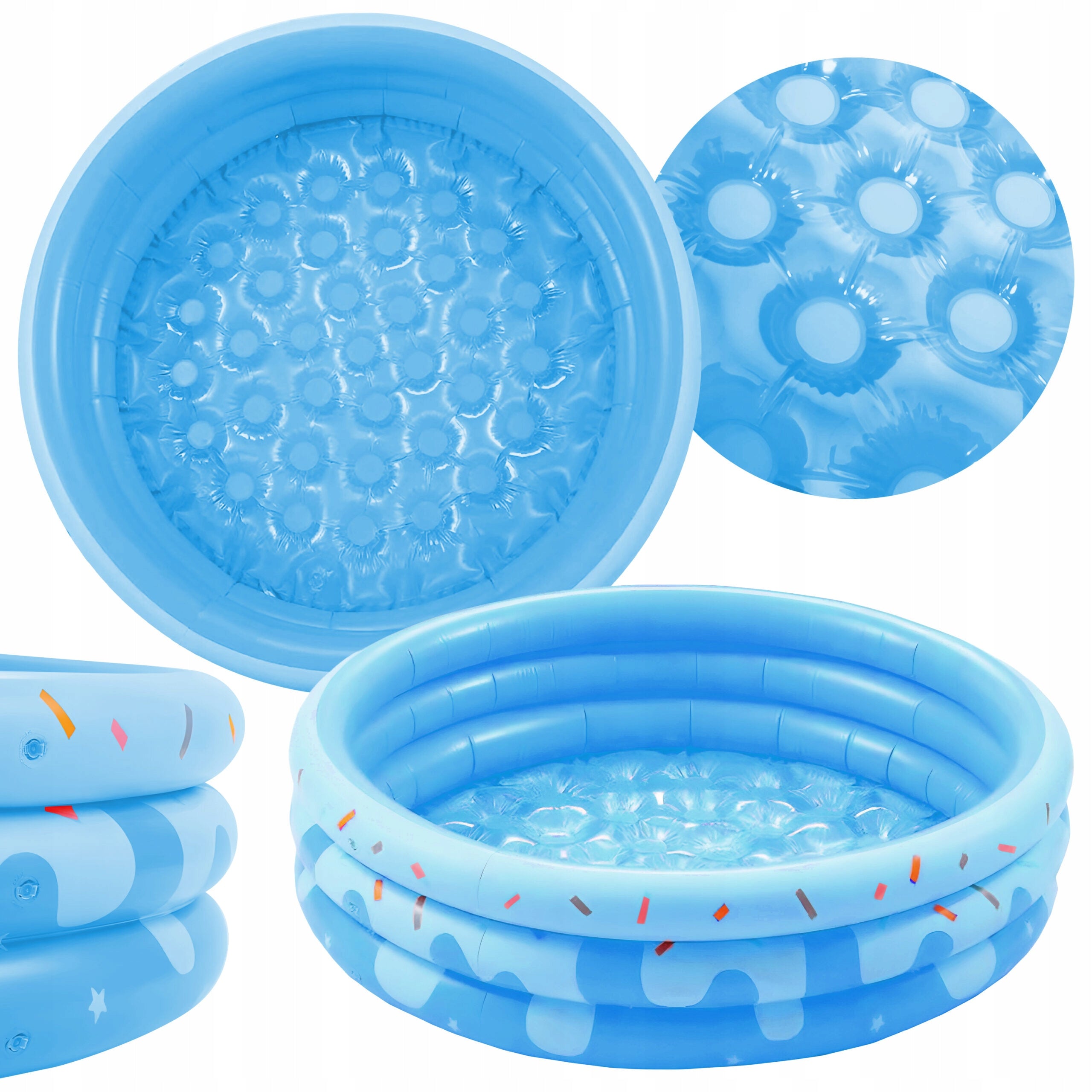 Kinder-Gartenpool Weichem Boden Blau