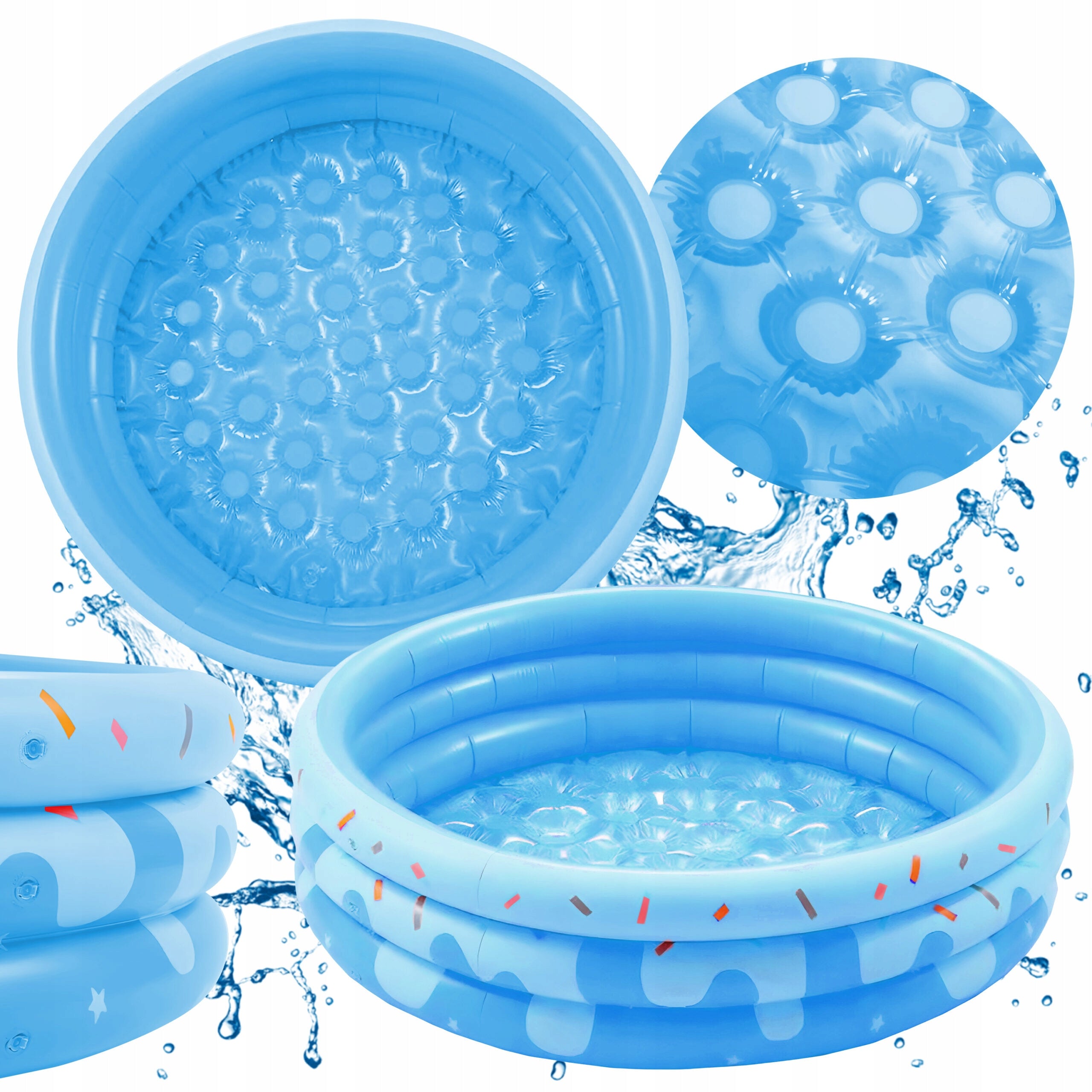 Kinder-Gartenpool Weichem Boden Blau