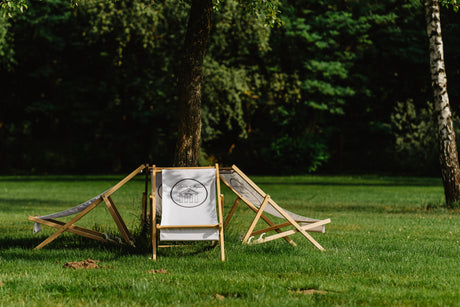 Holz-Liegestühle DEIN LOGO/ FOTO