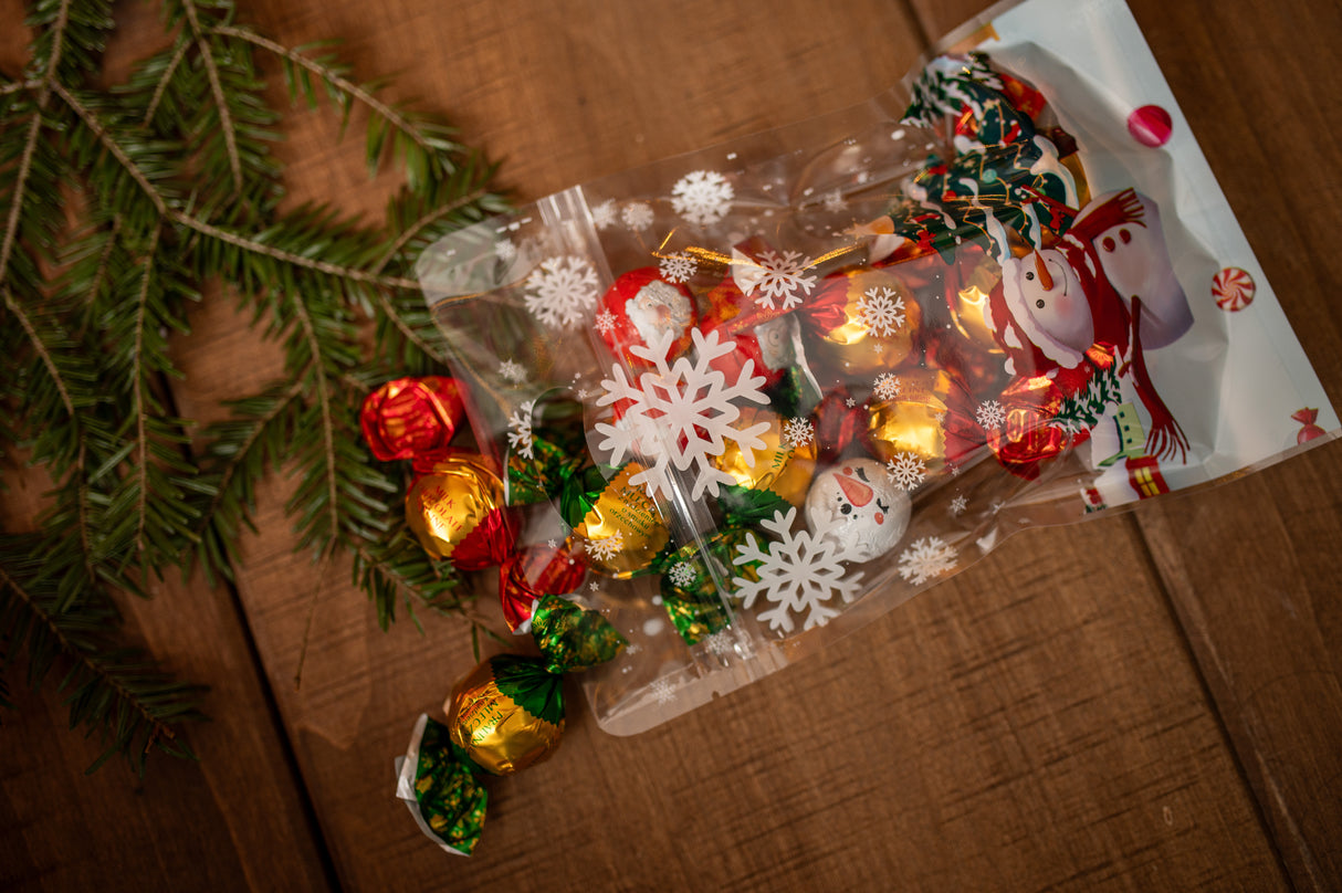 Weihnachts-Reißverschlussbeutel, 20 Stück.