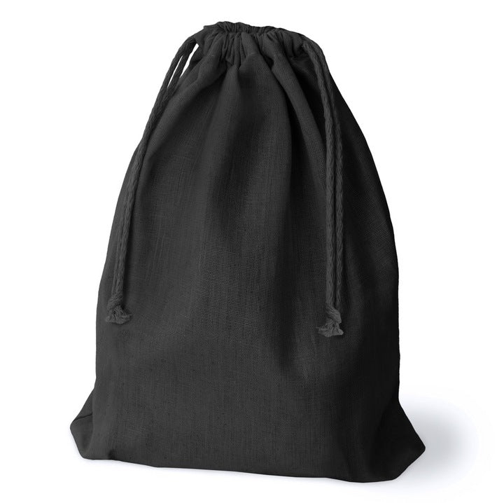 Baumwollsack Schwarz 300x450 mm 140 g