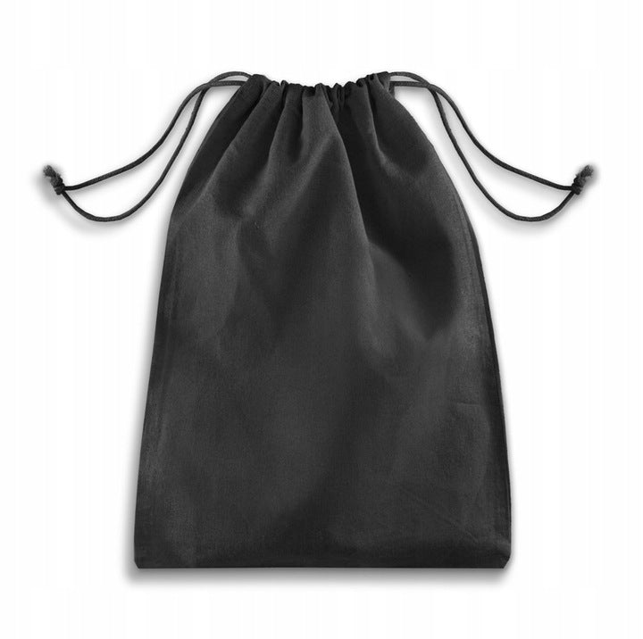 Baumwollsack Schwarz 300x450 mm 140 g