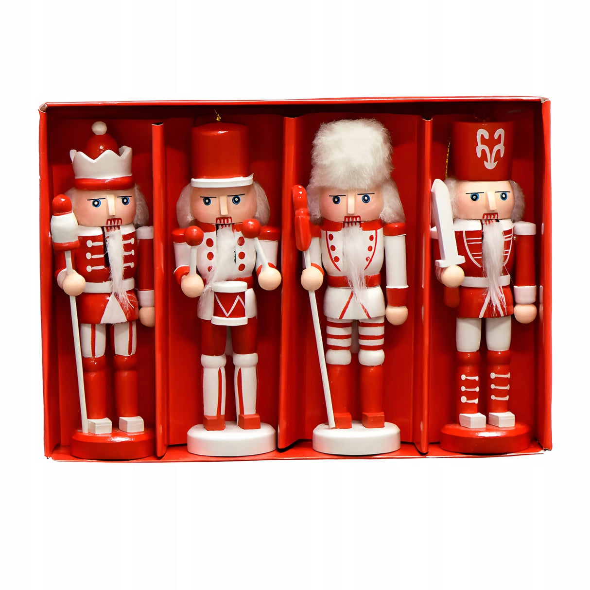 Nussknacker Weihnachtsbaumanhänger 4 St.