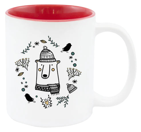 Weihnachtstasse - roter Teddybär